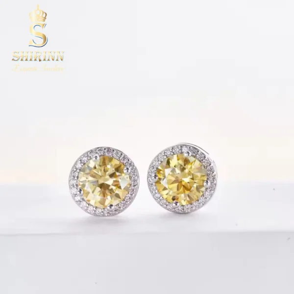 Shirinn 1.0ct. Diamond Earrings Lemon Yellow