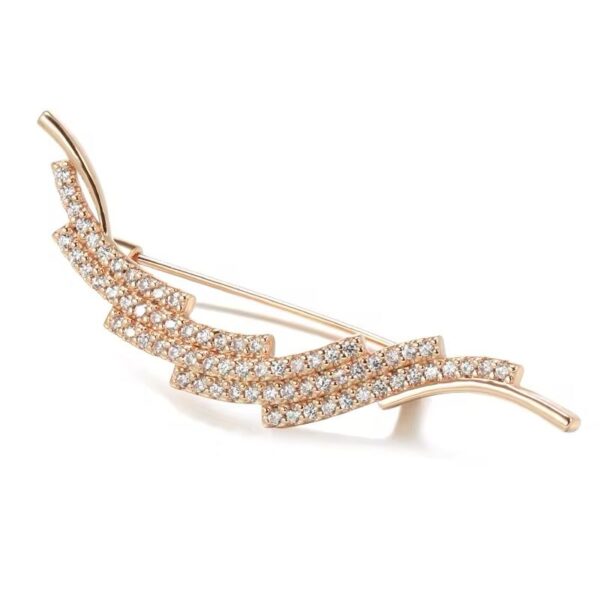 Shirinn Luxury Rose Gold Plated Brooch