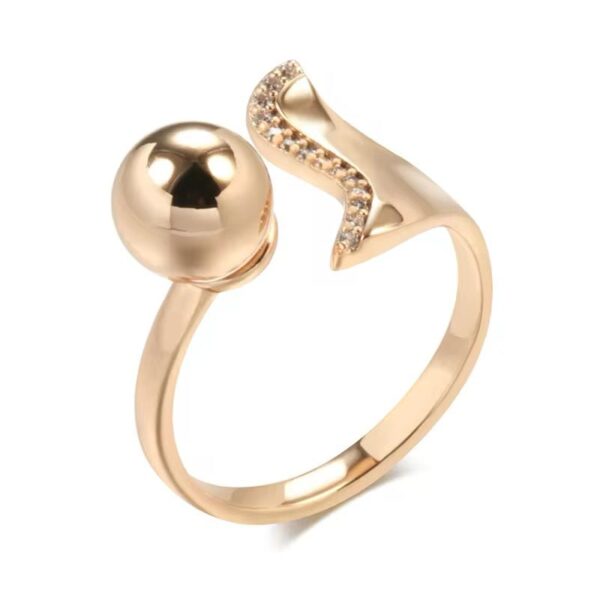 14k Rose Gold Plated Mermaid Open Ring