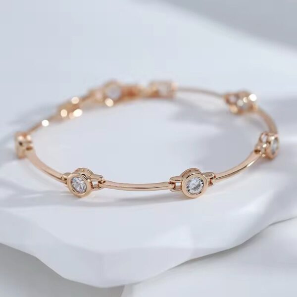 14k Rose Gold Plated Luxury Charlotte Bracelet