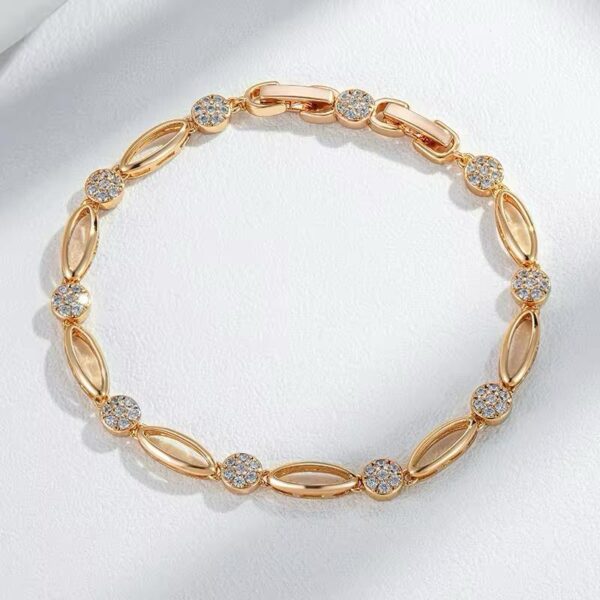 14k Rose Gold Plated Luxury Simone Bracelet