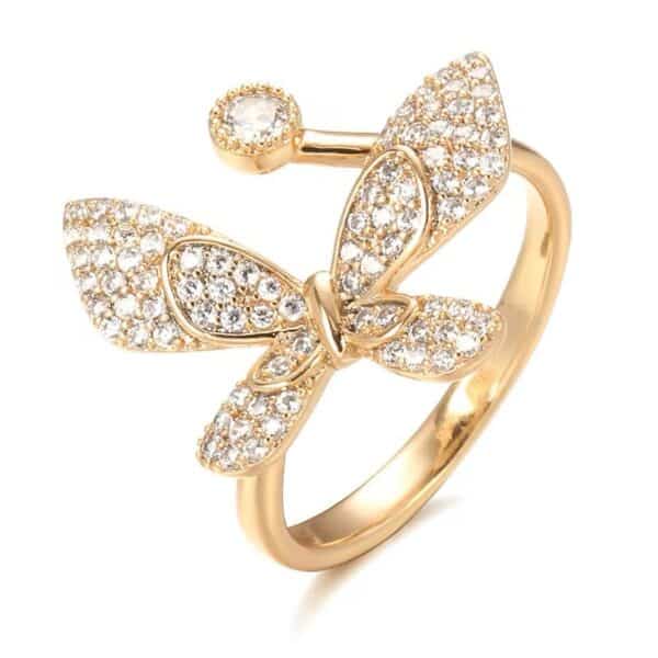 Shirinn Luxury Rose Gold Plated Mirifique Open Ring