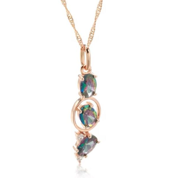 Shirinn Luxury Rainbow Pendant & Necklace