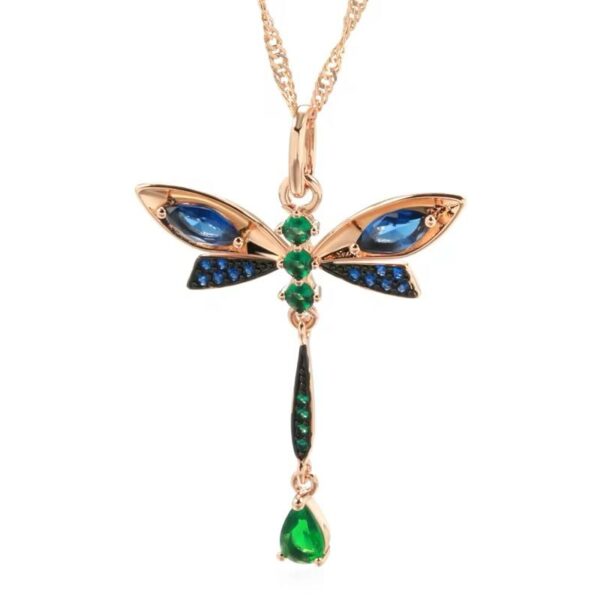 Shirinn Luxury Dragonfly Pendant & Necklace