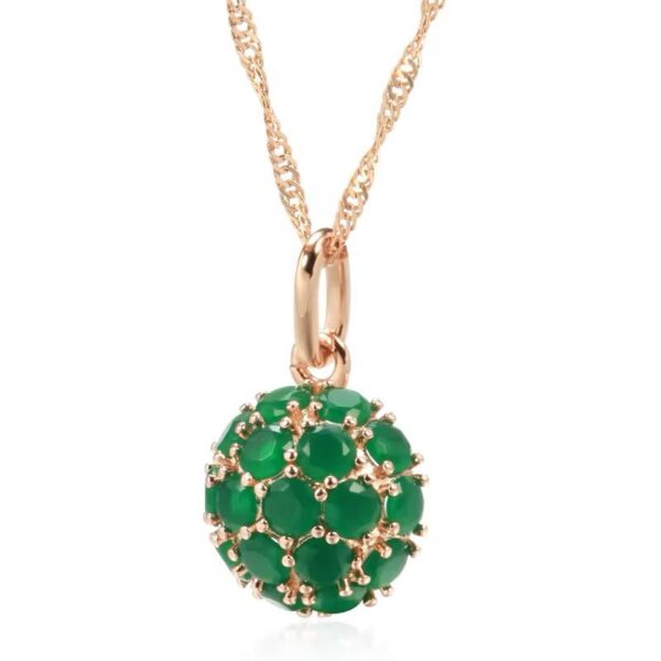 Shirinn Luxury Emerald Pendant & Necklace