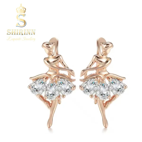 Shirinn Luxury Earrings Exquisite White Ballerina