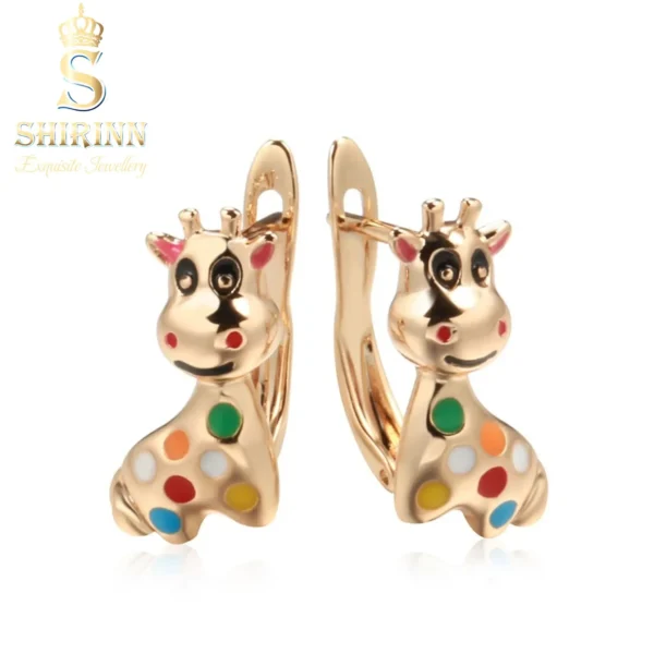 Shirinn Earrings Little Girls Pretty Giraffe